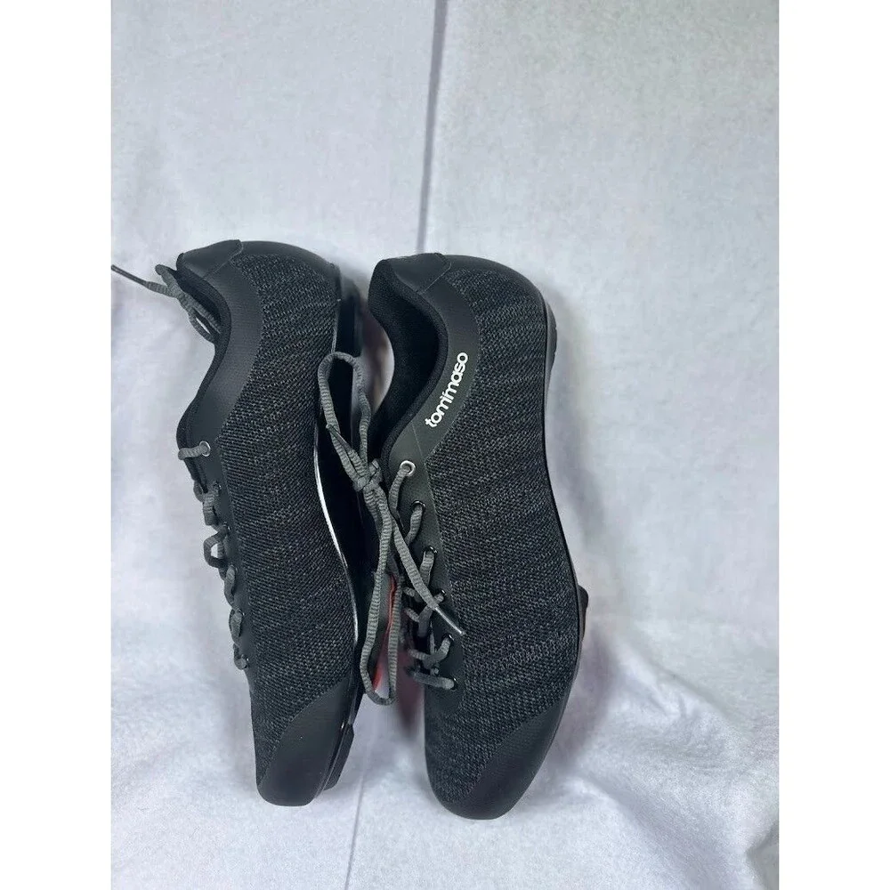 Tommaso Strada Aria Black Knit Indoor Cycling Shoes Men's Size US 11 EU 45 Cleat